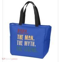 Papa Myth Legend And Dad Funny Father Gift Meaningful Gift Tote Bag thumb 3