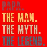 Papa Myth Legend And Dad Funny Father Gift Meaningful Gift Santa Hat thumb 1