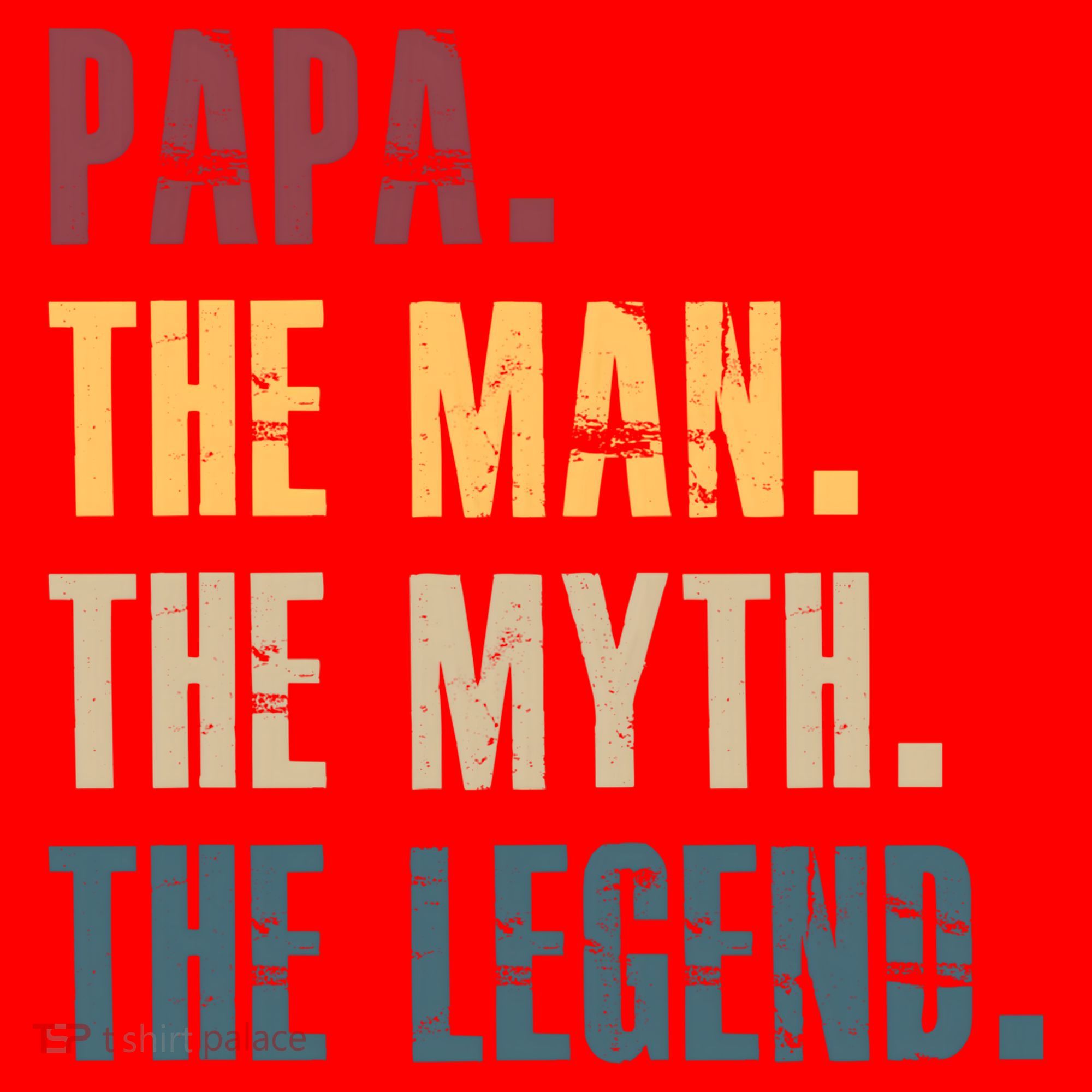 Papa Myth Legend And Dad Funny Father Gift Meaningful Gift Santa Hat