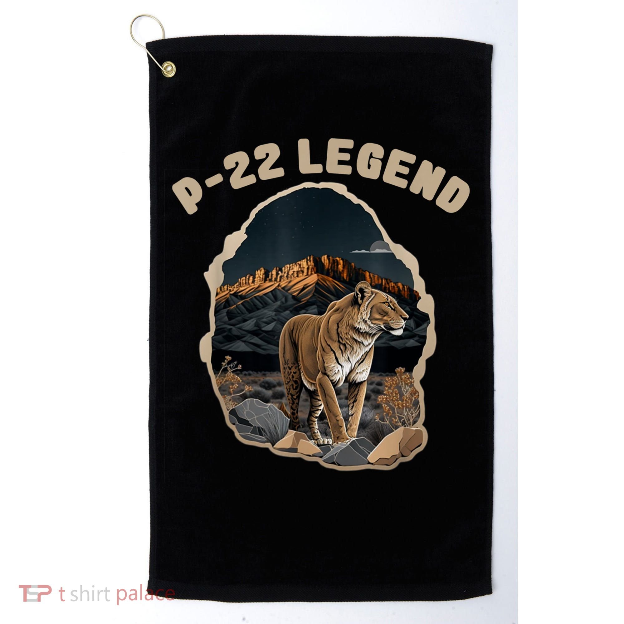 P22 Mountain Lion Silver Lake P22 Golf Towel
