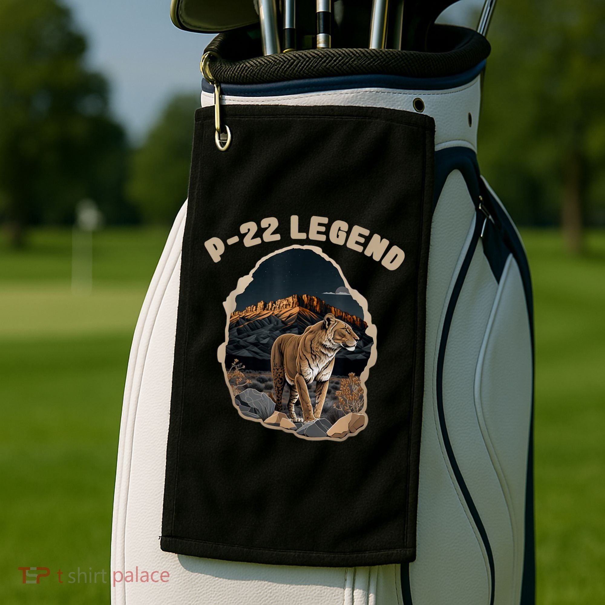 P22 Mountain Lion Silver Lake P22 Golf Towel
