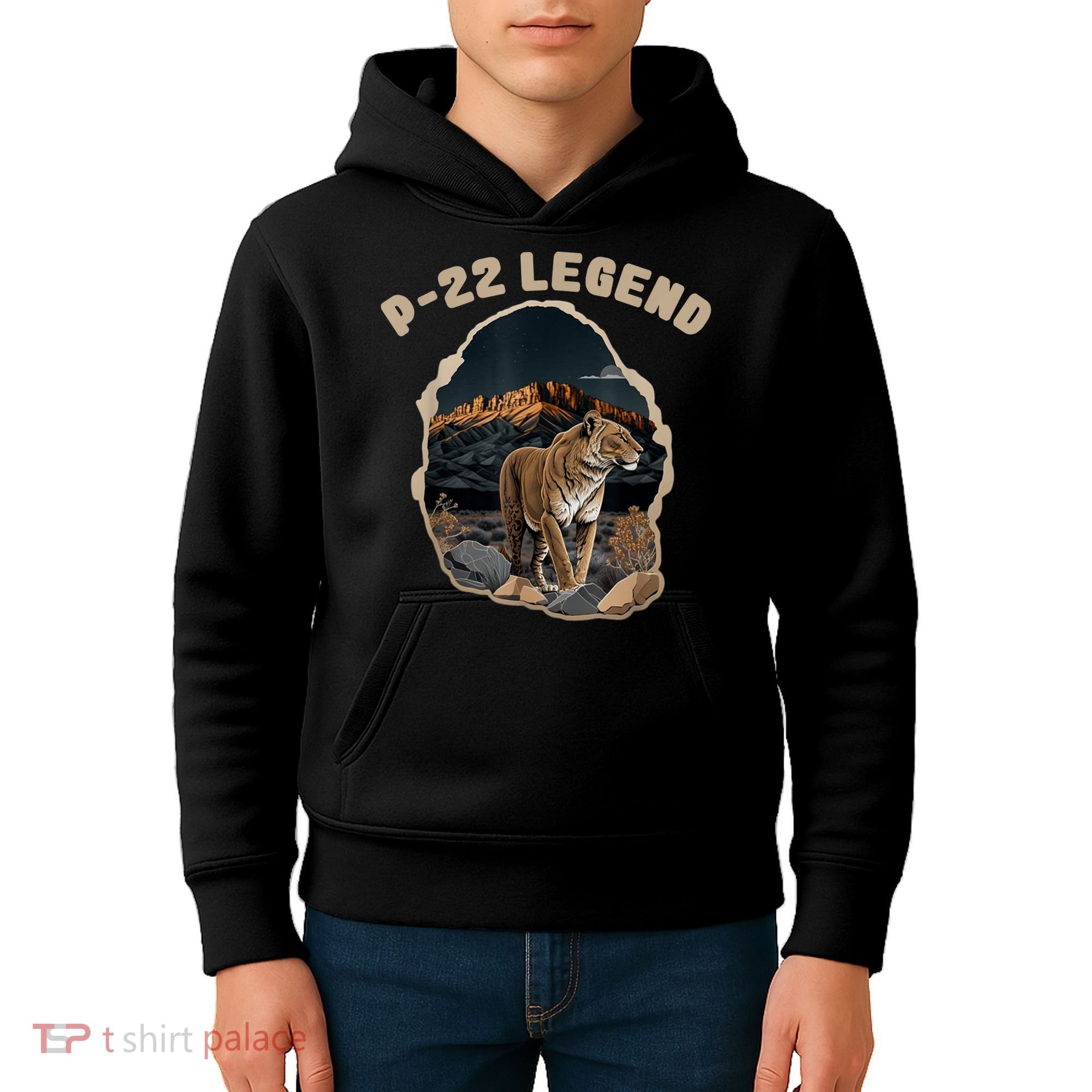 P22 Mountain Lion Silver Lake P22 Kids Hoodie