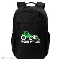 Pushing My Luck Tractor Truck St Patricks Day Backpack thumb 0