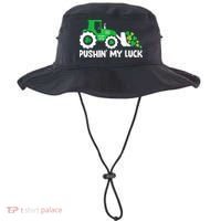 Pushing My Luck Tractor Truck St Patricks Day Bucket Hat thumb 0