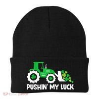 Pushing My Luck Tractor Truck St Patricks Day Beanie thumb 0