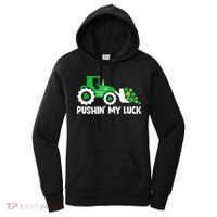 Pushing My Luck Tractor Truck St Patricks Day Women's Hoodie thumb 0