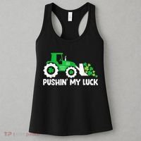 Pushing My Luck Tractor Truck St Patricks Day Women's Tank Top thumb 3