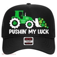 Pushing My Luck Tractor Truck St Patricks Day Hat thumb 0