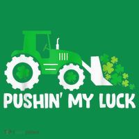 Pushing My Luck Tractor Truck St Patricks Day Coaster thumb 2
