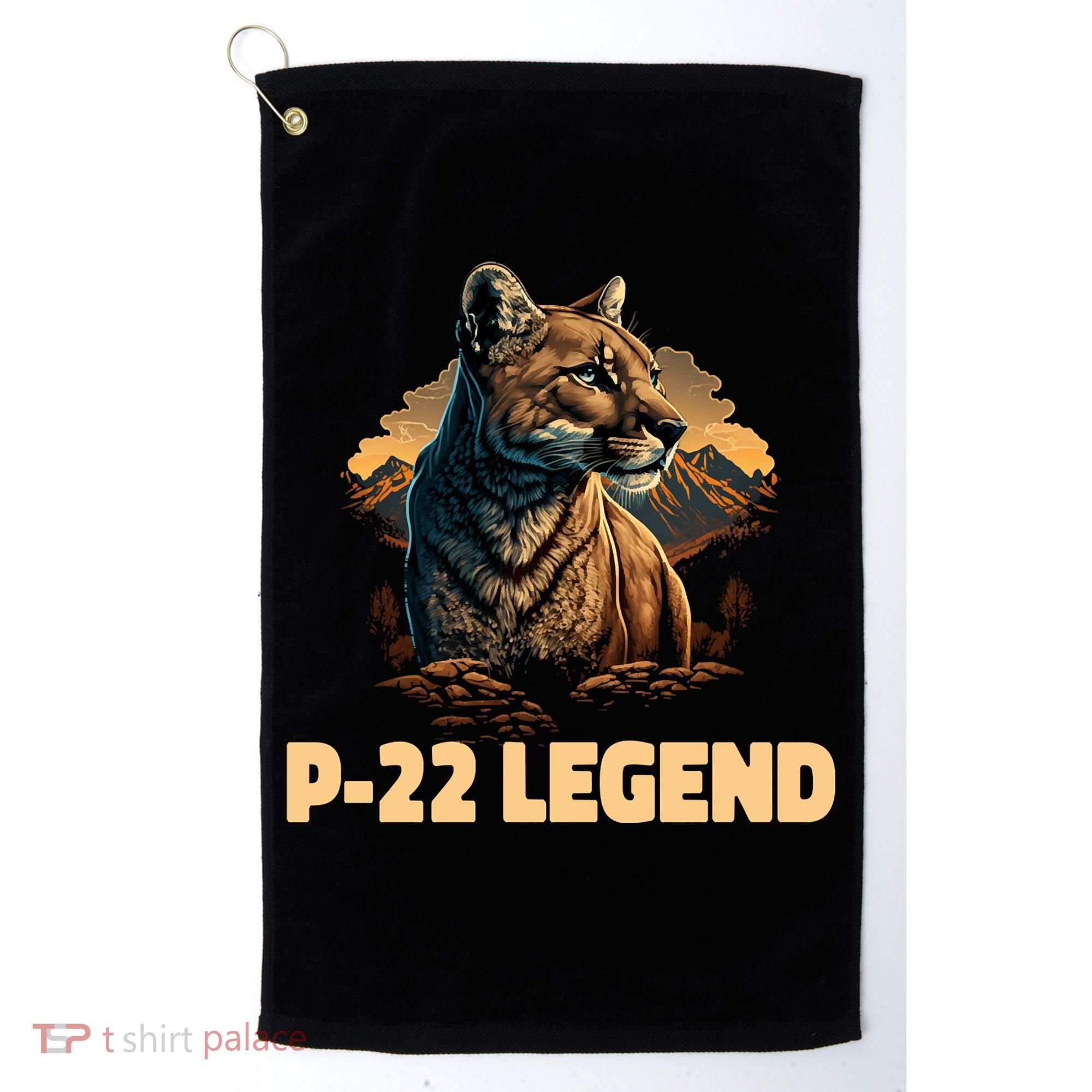 P22 Mountain Lion Silver Lake P22 Golf Towel