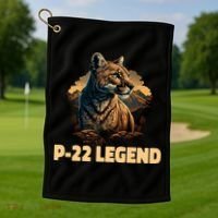 P22 Mountain Lion Silver Lake P22 Golf Towel thumb 1