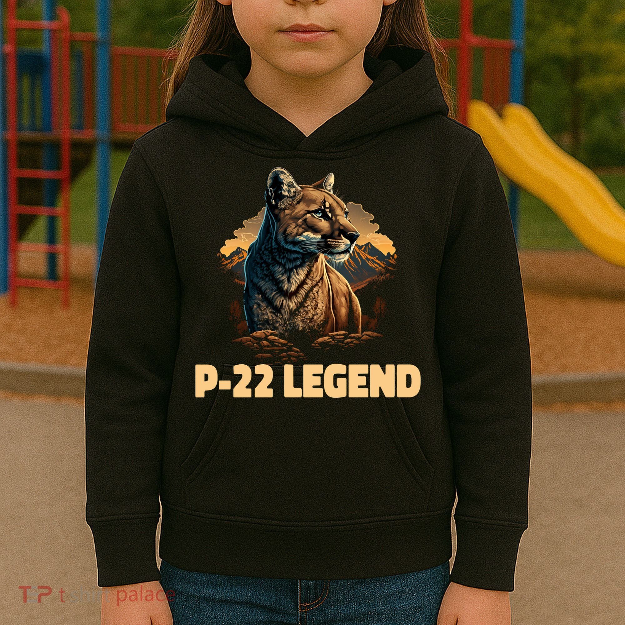 P22 Mountain Lion Silver Lake P22 Kids Hoodie