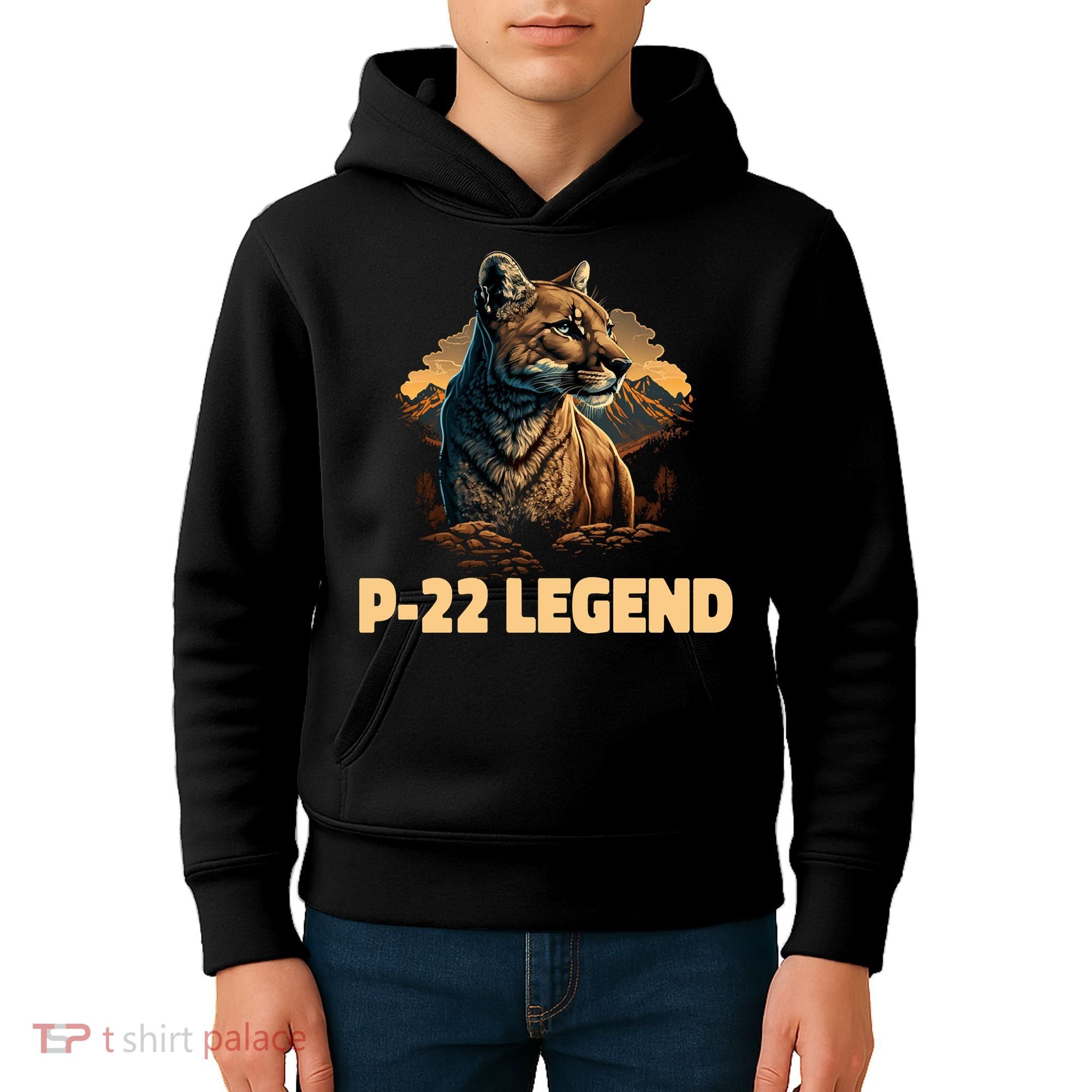 P22 Mountain Lion Silver Lake P22 Kids Hoodie