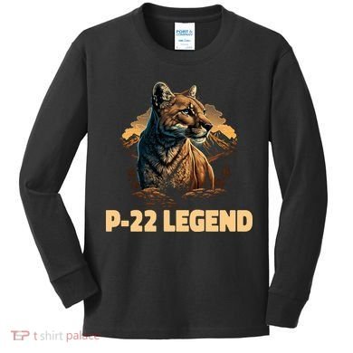 P22 Mountain Lion Silver Lake P22 Kids Long Sleeve Shirt