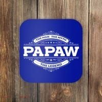 Papaw Myth Legend Father Dad Uncle Gift Idea Gift Coaster thumb 0