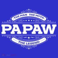 Papaw Myth Legend Father Dad Uncle Gift Idea Gift Coaster thumb 2