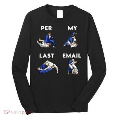 Per My Last Email Office Humor Meme Fight Punch Boxing Long Sleeve Shirt