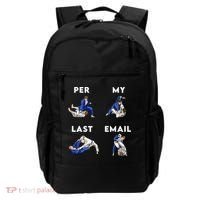 Per My Last Email Office Humor Meme Fight Punch Boxing Backpack thumb 0
