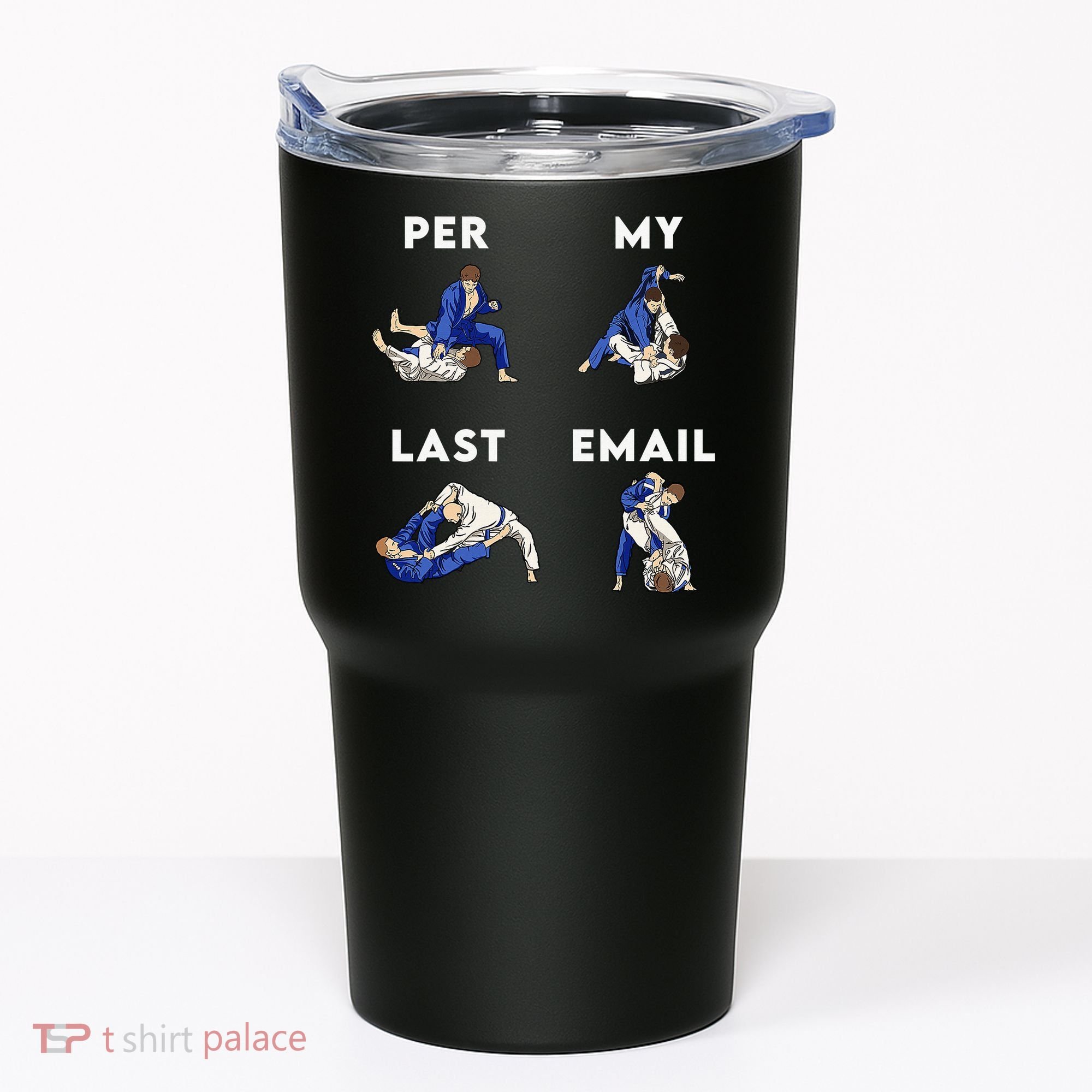 Per My Last Email Office Humor Meme Fight Punch Boxing Tumbler