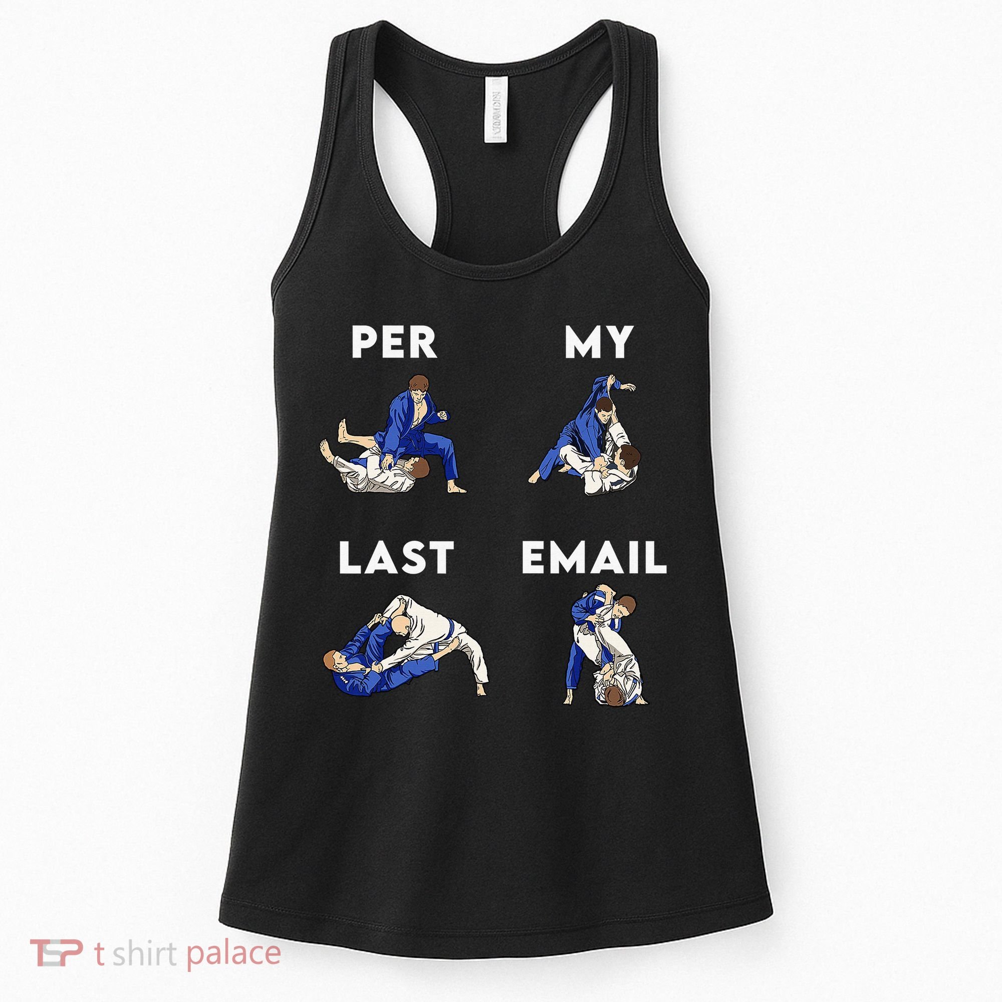 Per My Last Email Office Humor Meme Fight Punch Boxing Women's Tank Top