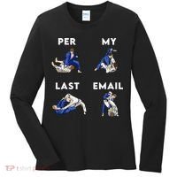 Per My Last Email Office Humor Meme Fight Punch Boxing Women's Long Sleeve Shirt thumb 0
