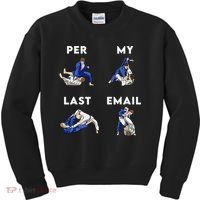 Per My Last Email Office Humor Meme Fight Punch Boxing Kids Sweatshirt thumb 0