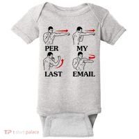 Per My Last Email Funny Men Costumed Baby Bodysuit thumb 0