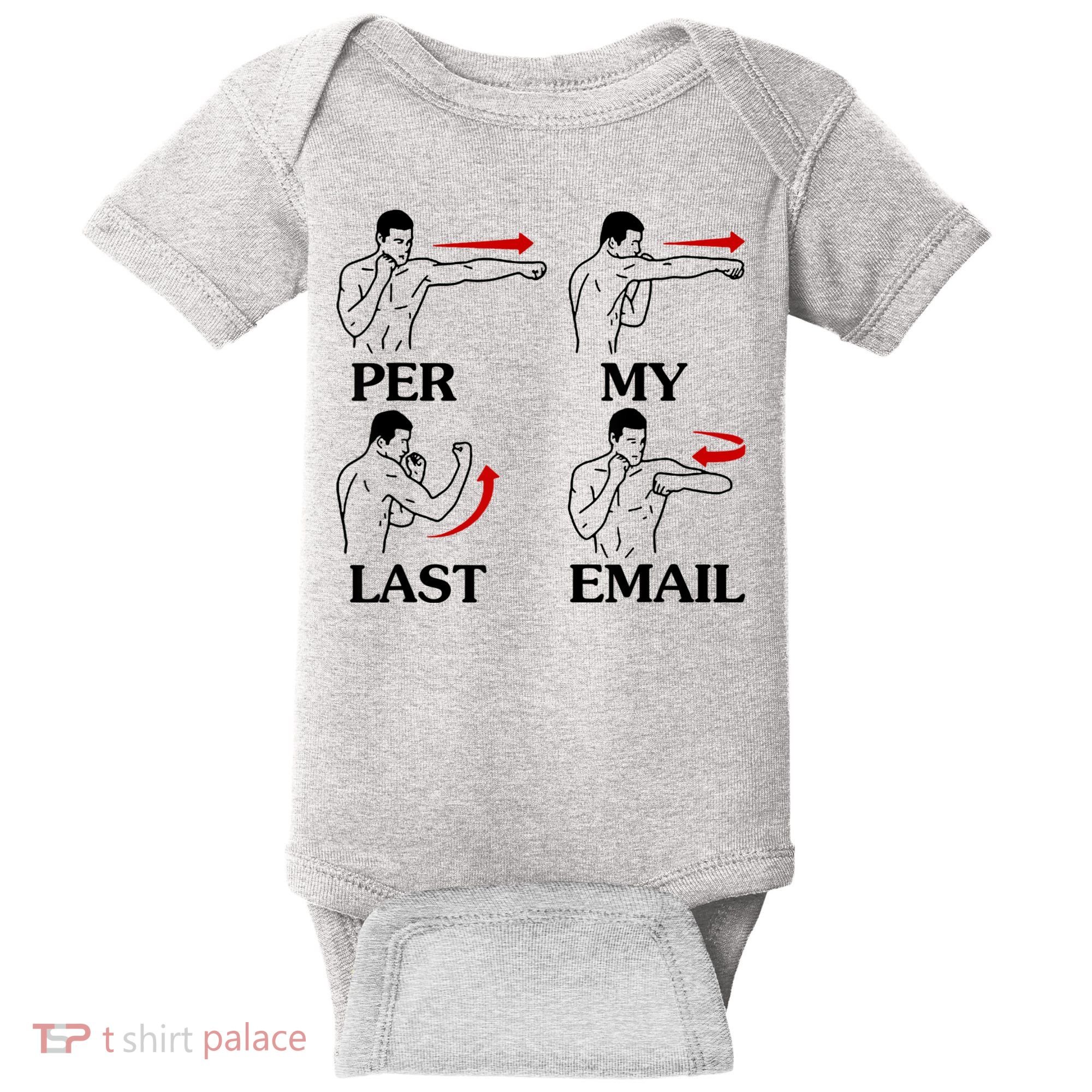 Per My Last Email Funny Men Costumed Baby Bodysuit