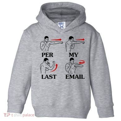 Per My Last Email Funny Men Costumed Toddler Hoodie