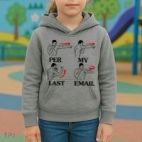 Per My Last Email Funny Men Costumed Kids Hoodie thumb 3