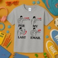 Per My Last Email Funny Men Costumed Kids T-Shirt thumb 3