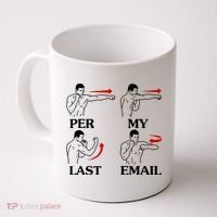 Per My Last Email Funny Men Costumed Coffee Mug thumb 0