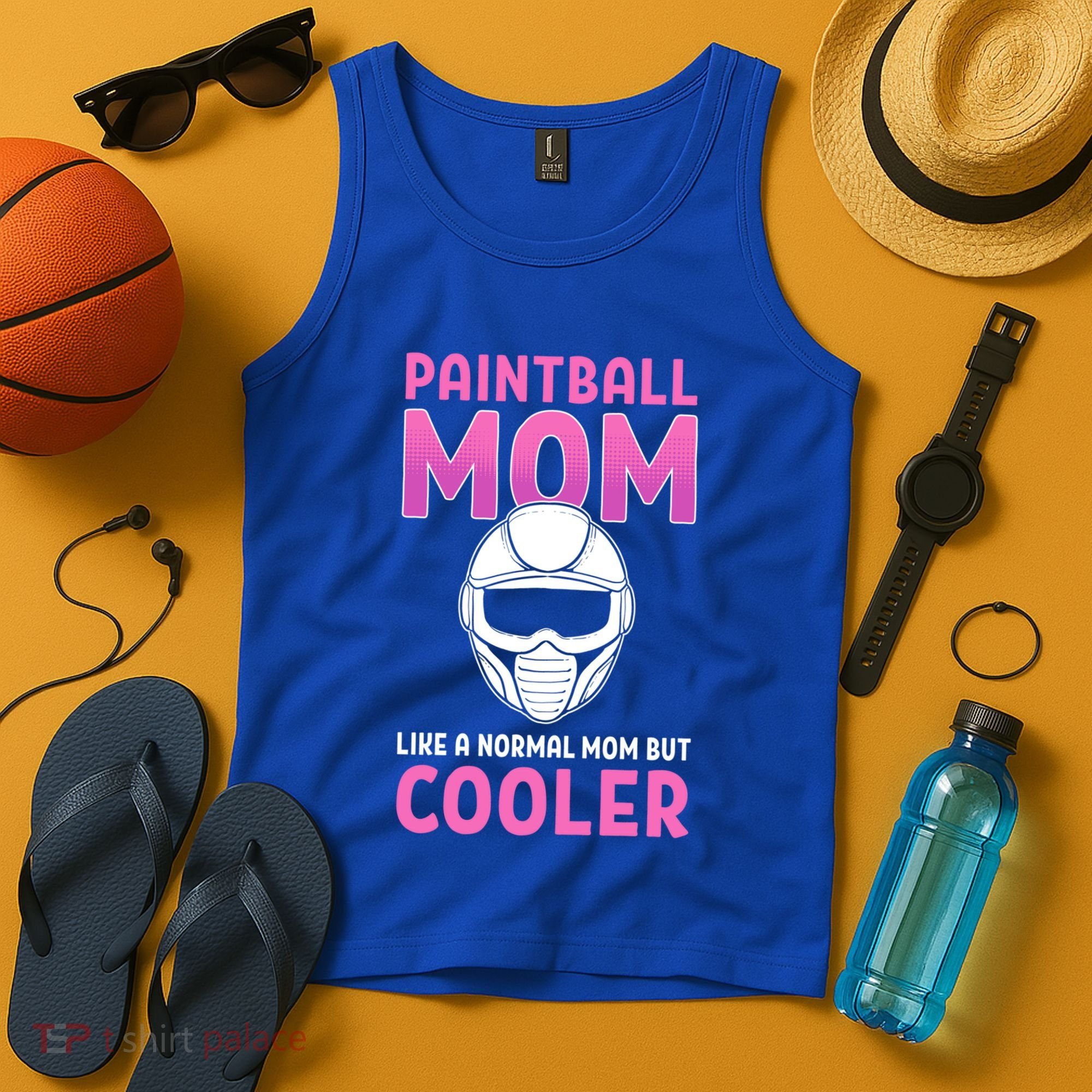 Paintball Mom Like A Normal Mom But Cooler Gift Paintballer Meaningful Gift Tank Top
