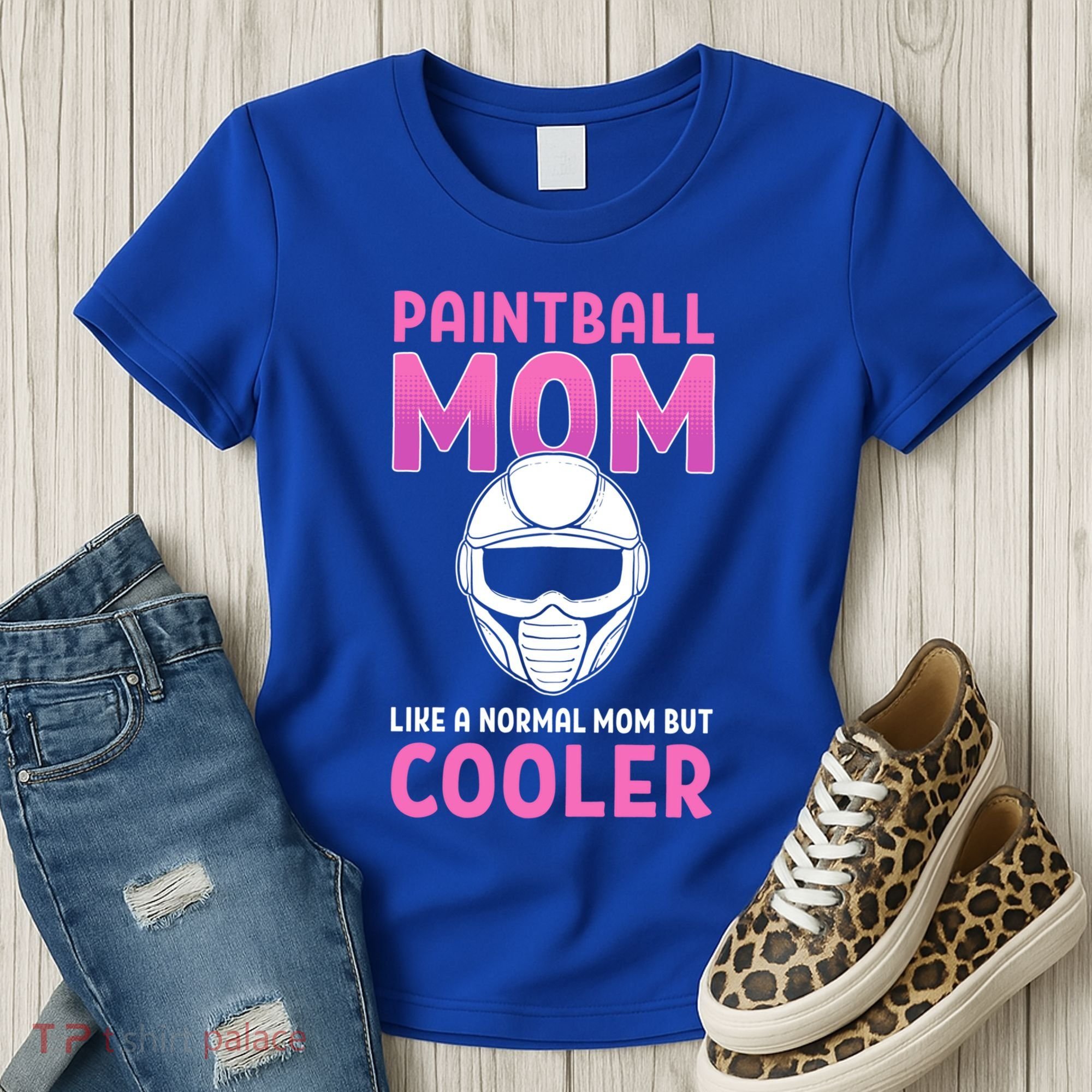 Paintball Mom Like A Normal Mom But Cooler Gift Paintballer Meaningful Gift Women's T-Shirt