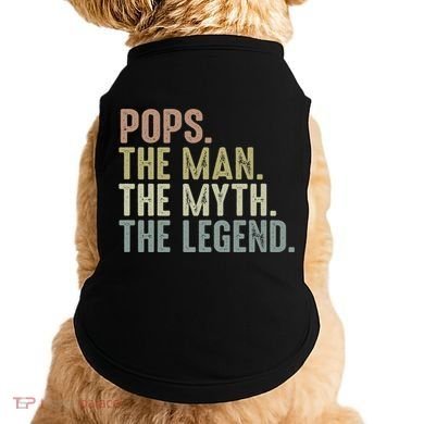 Pops Myth Legend Design Funny Fathers Day Pops Funny Gift Doggie Tank