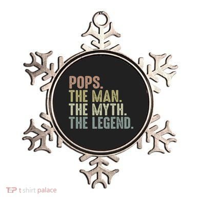 Pops Myth Legend Design Funny Fathers Day Pops Funny Gift Ornament