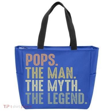 Pops Myth Legend Design Funny Fathers Day Pops Funny Gift Tote Bag