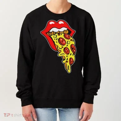 Pizza Mouth Lips Women's Sweatshirt