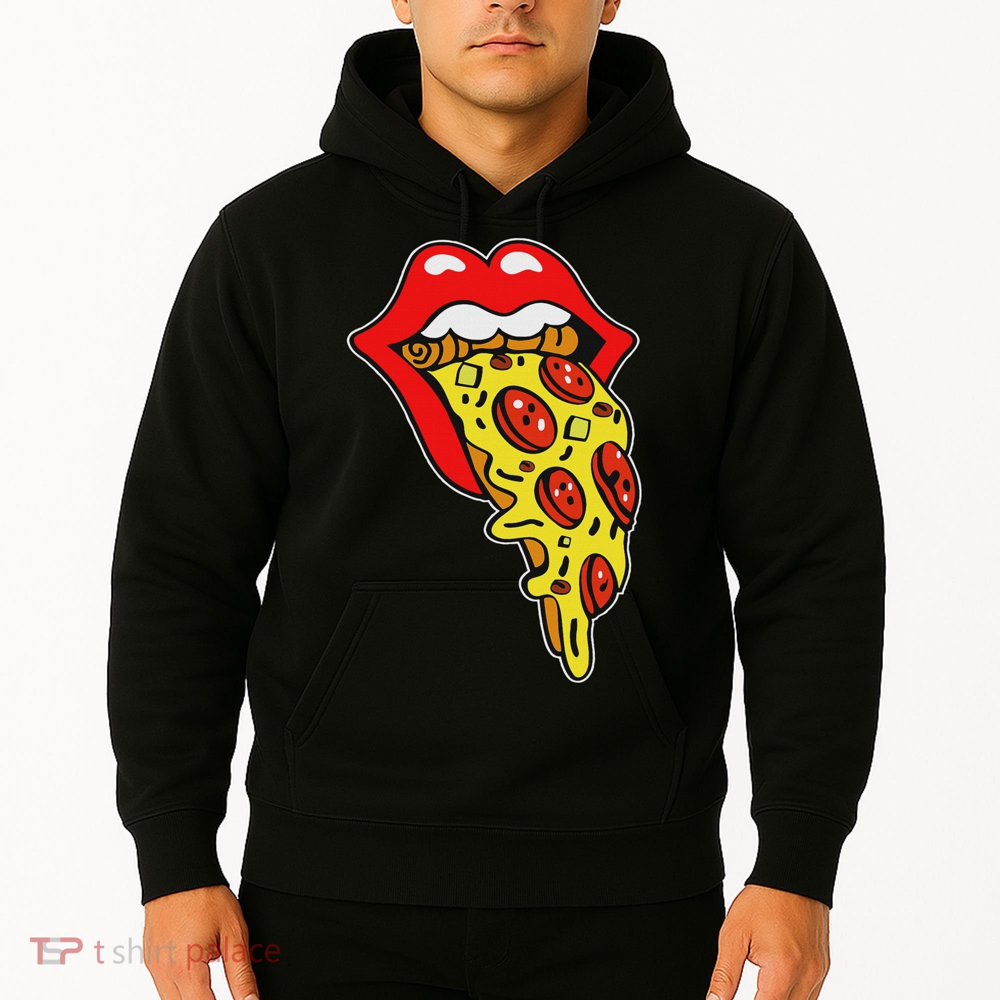 Pizza Mouth Lips Hoodie