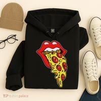 Pizza Mouth Lips Hoodie thumb 4