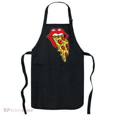 Pizza Mouth Lips Apron