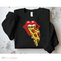 Pizza Mouth Lips Sweatshirt thumb 2