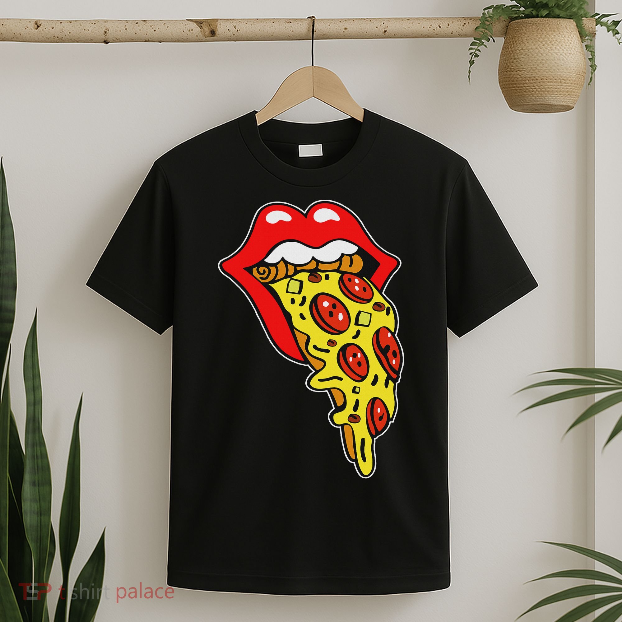 Pizza Mouth Lips T-Shirt