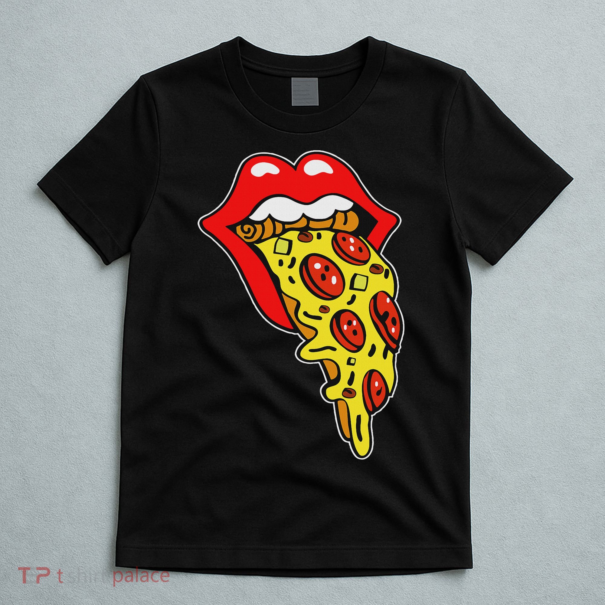 Pizza Mouth Lips T-Shirt