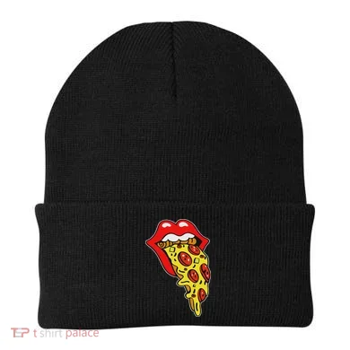 Pizza Mouth Lips Beanie