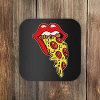 Pizza Mouth Lips Coaster thumb 0