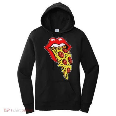 Pizza Mouth Lips Women's Hoodie
