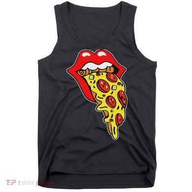 Pizza Mouth Lips Tank Top