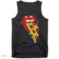 Pizza Mouth Lips Tank Top thumb 0