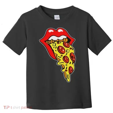 Pizza Mouth Lips Toddler T-Shirt